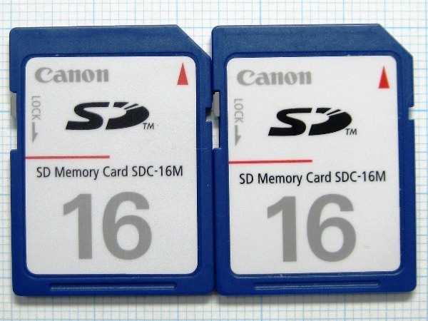 *Canon SD карта памяти 16MB 2 листов б/у * стоимость доставки 63 иен ~