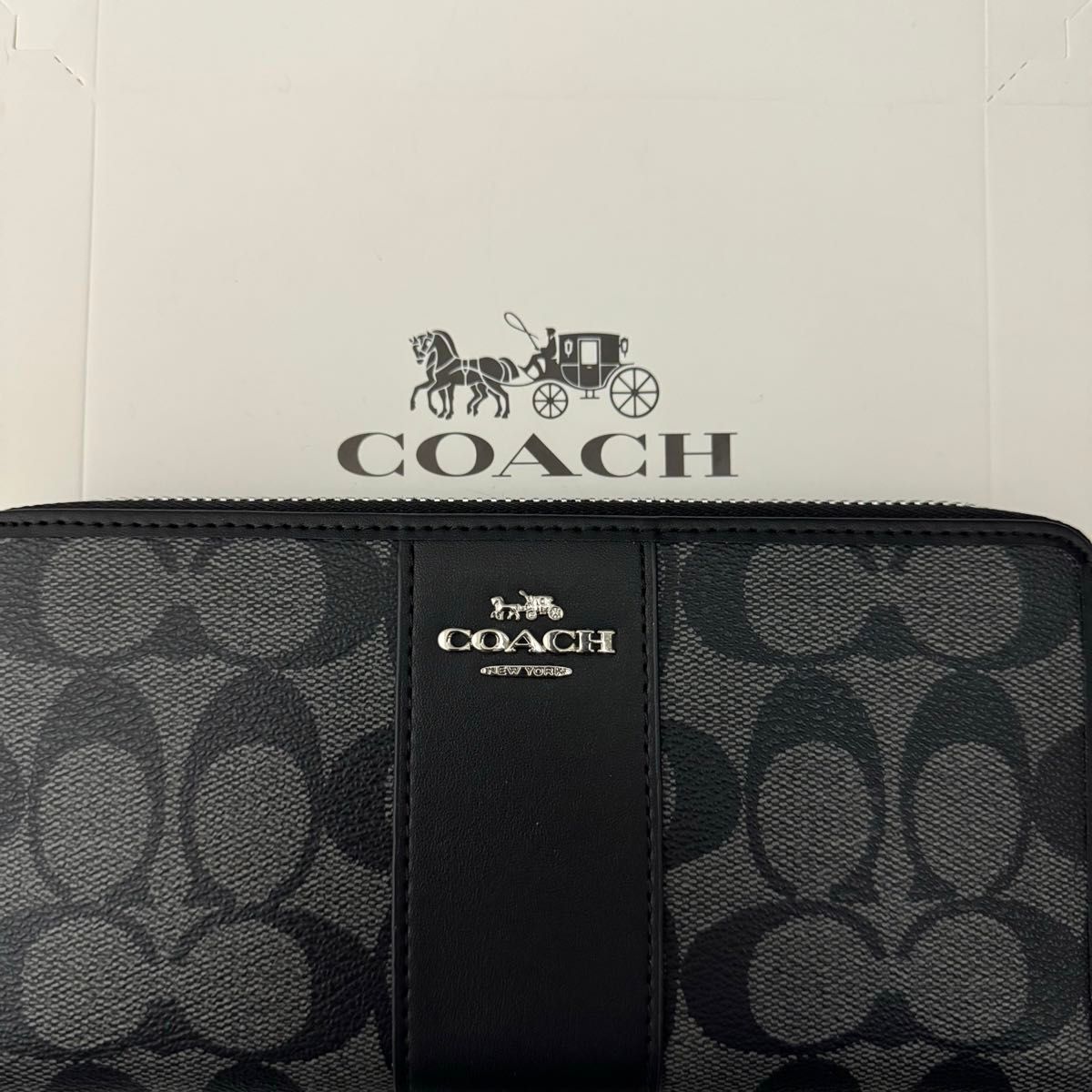 COACH コーチ 長財布　レディースのブラック色新品財布