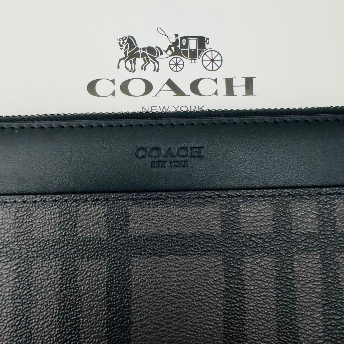 COACH コーチ 長財布　レディースのブラック色新品財布