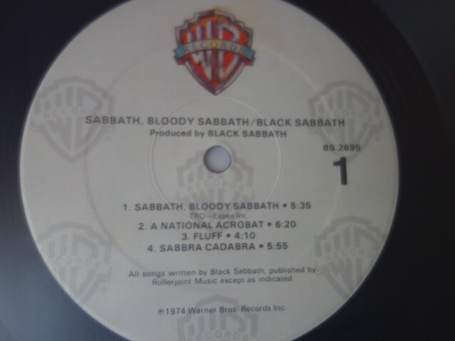 ★レコードS★＜ジャンク/針とび＞Black Sabbath ブラック・サバス / Sabbath Bloody Sabbath(血まみれの安息日)★Warner Bros / US盤_画像2