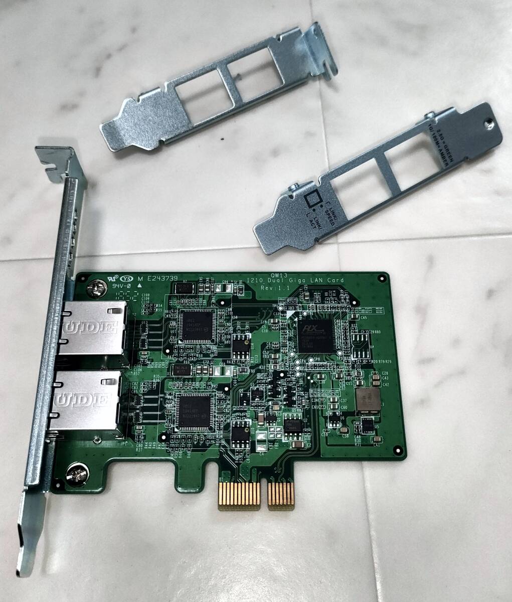 Dual-port 1 GbE network expansion card (LAN-1G2T-I210 相当)の画像1