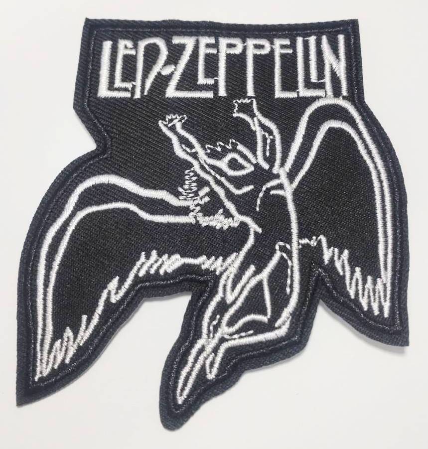 送料無料 レッド・ツェッペリン LED ZEPPERIN ロックバンド ワッペン アイロン パッチ 刺繍 アップリケ のり付き スマアクの画像1
