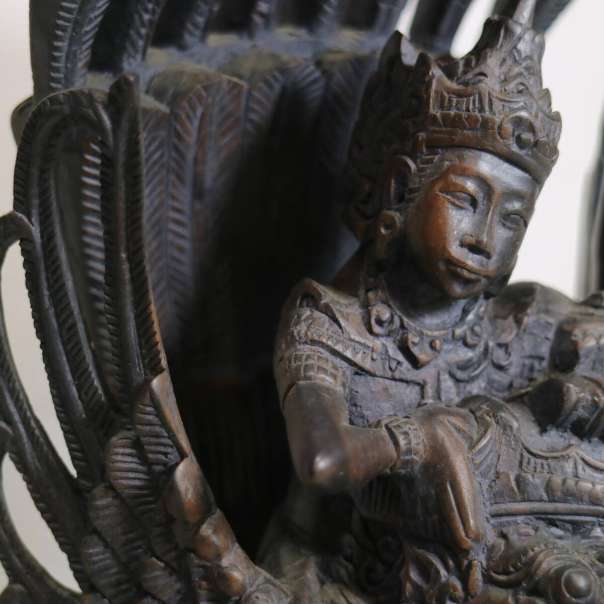 木彫彫刻 バリ島 インドネシアの神 仏像 彫刻 黒檀 ヴィシュヌ神 木彫彫刻 バリ島 インドネシアの神 仏像 彫刻 黒檀 ヴィシュヌ神