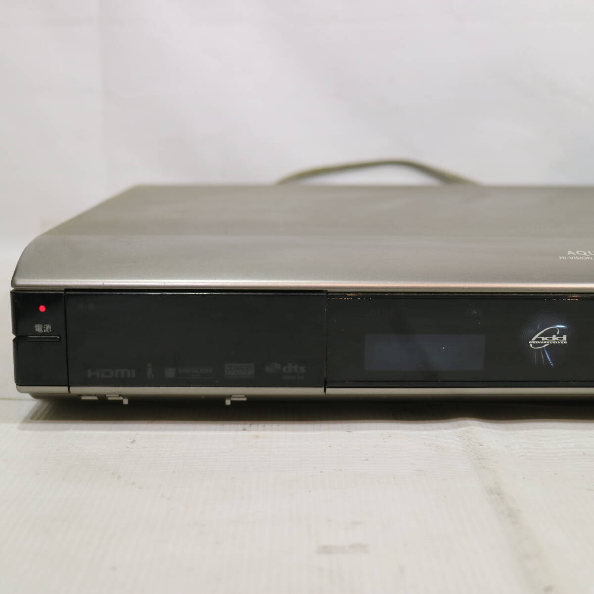 通電確認済み 08年製 SHARP シャープ AQUOS DVDレコーダー DV-AC82 ハイビジョン デジタル HDDレコーダー BCASカード付 250GB _画像3