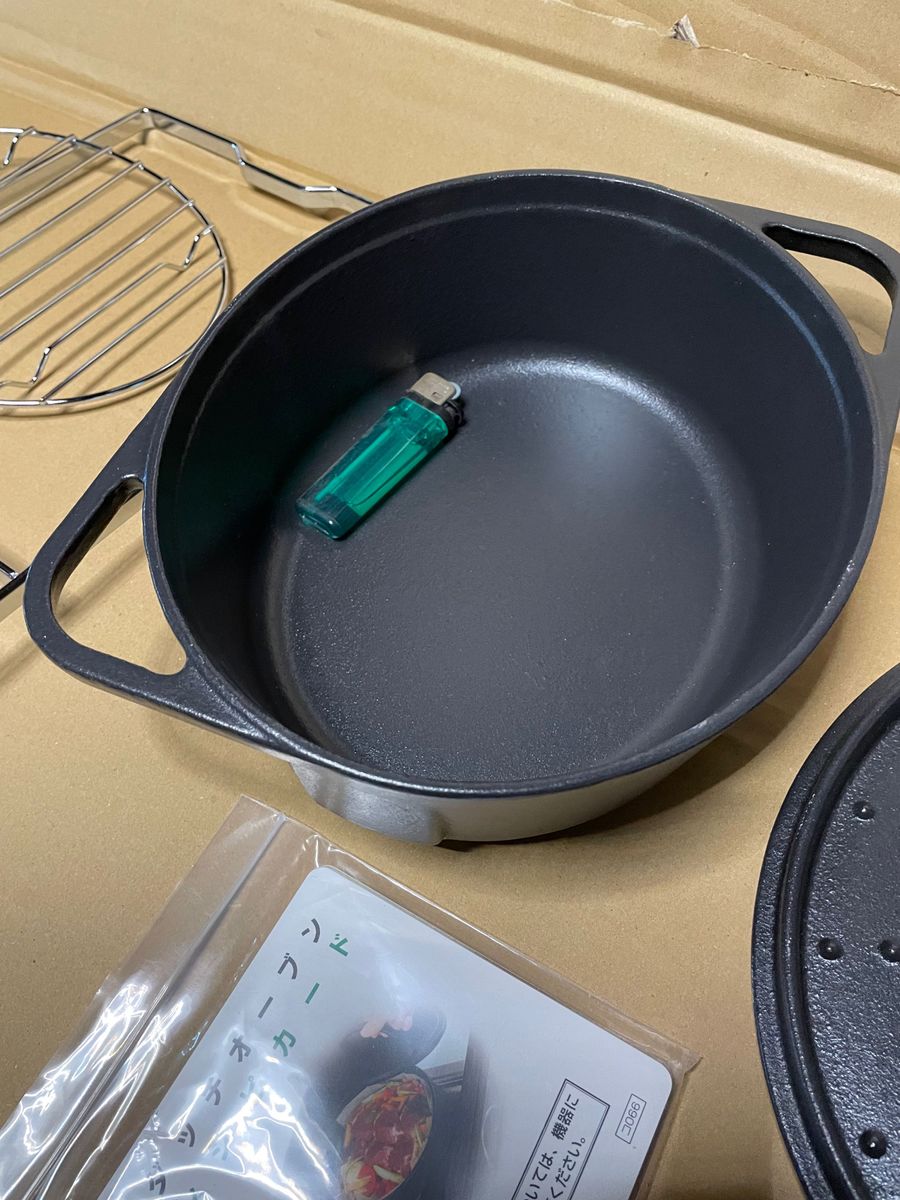 ダッチオーブン本体セット　調理器具　鍋　BBQ  アウトドア　ソロキャンプ　新品