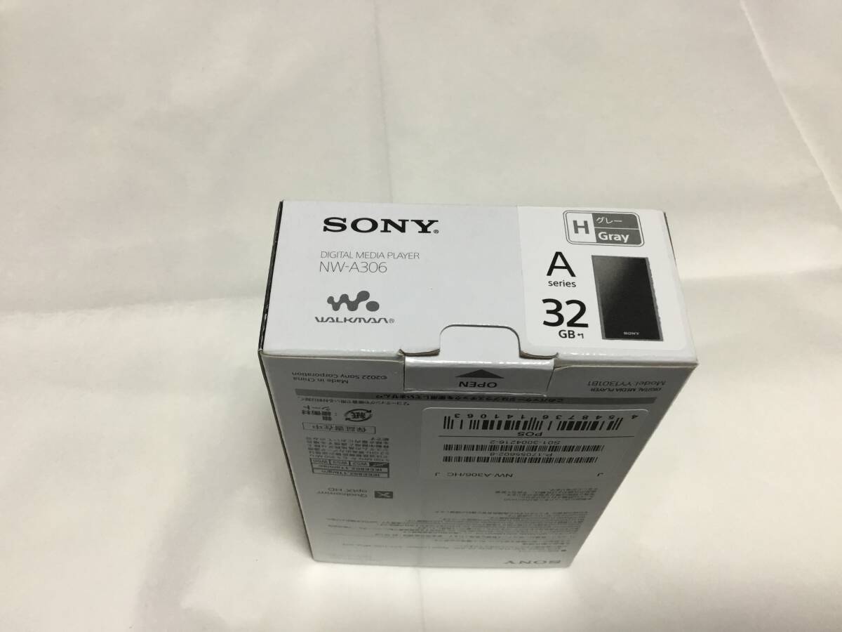 美品！SONY ソニー WALKMAN/ウォークマン 32GB NW-A306 デジタルオーディオプレーヤー グレーの画像2