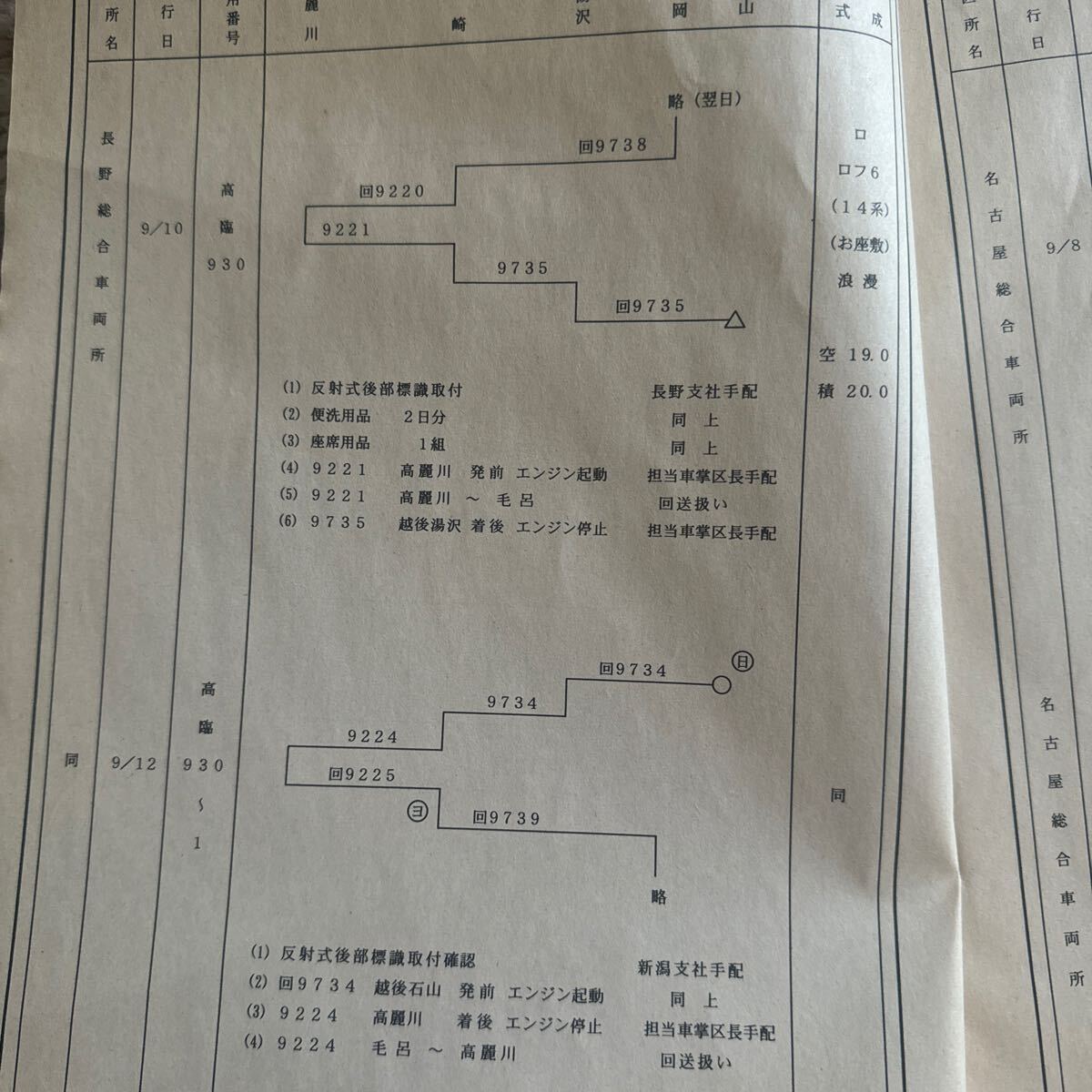 平成14年8月発行の運転報号外（車両運用のみ）_画像4