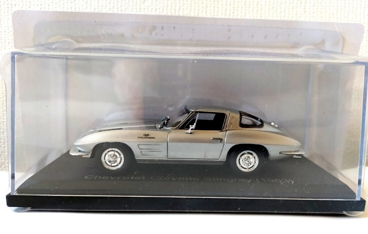 新品 未開封 シボレー コルベット スティングレー 1963年 アシェット 国産名車コレクション 1/43 ノレブ/イクソ 旧車 ミニカー G1の画像1