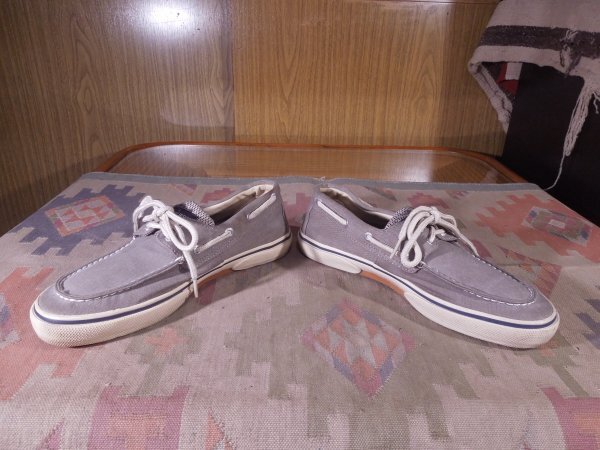 ★●SPERRY●トップサイダー●キャンバスデッキシューズ灰US8M●26cm_画像1