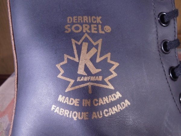 ** Canada производства *SORELsoreru# металлический ввод DERRICK боты чёрный US8#26cm защищающий от холода steel tu
