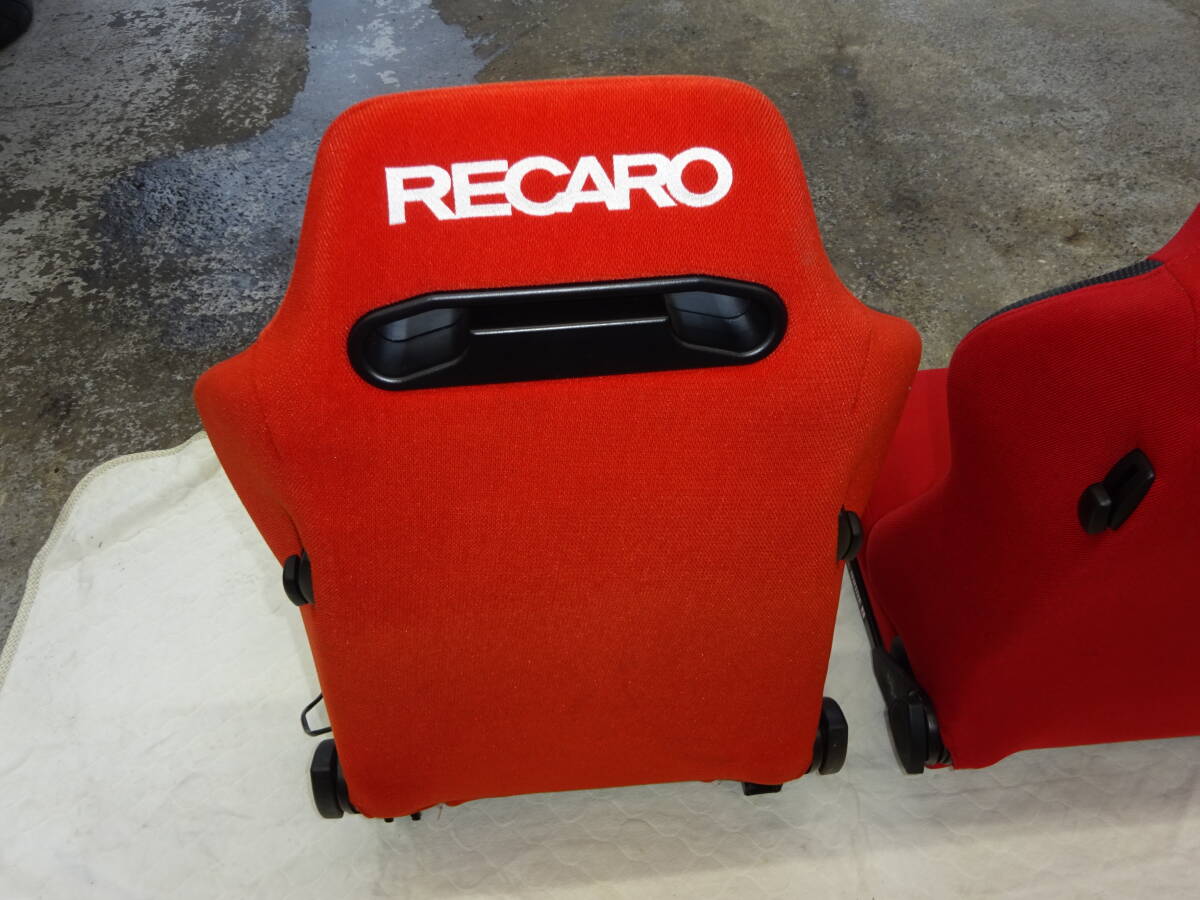 レカロ RECARO SR3 SR-3 エスアールスリー レッド 赤 セミバケットシート 破れなし 美品 シートレール・ベルトキャッチは付属しませんの画像7