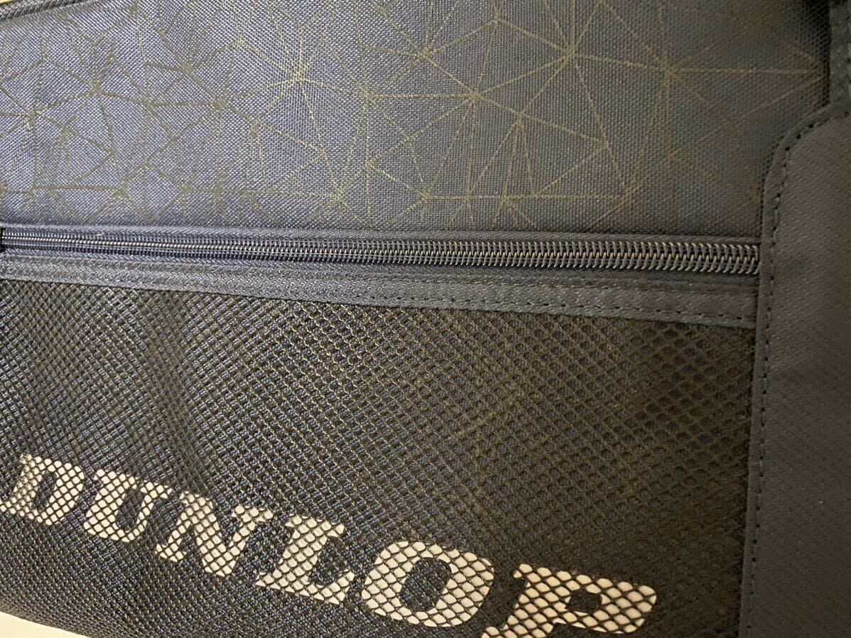  new goods unused DUNLOP racket back navy Dunlop traveling bag Boston back racket case 