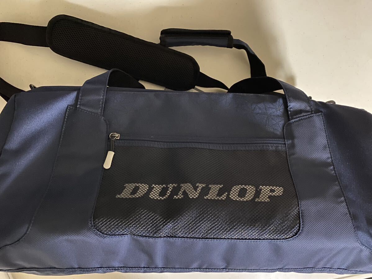  new goods unused DUNLOP racket back navy Dunlop traveling bag Boston back racket case 