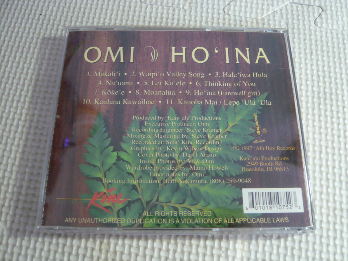 CD☆OMI HO'INA☆中古_画像2