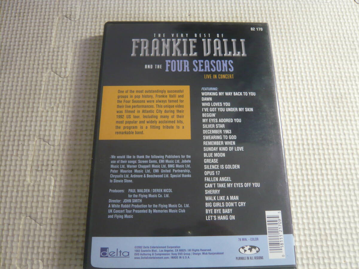 海外版DVD《FRANKIE VALLI & FOUR SEASONS - The Frankie Valli And The Four Seasons: Very Best》中古_画像3