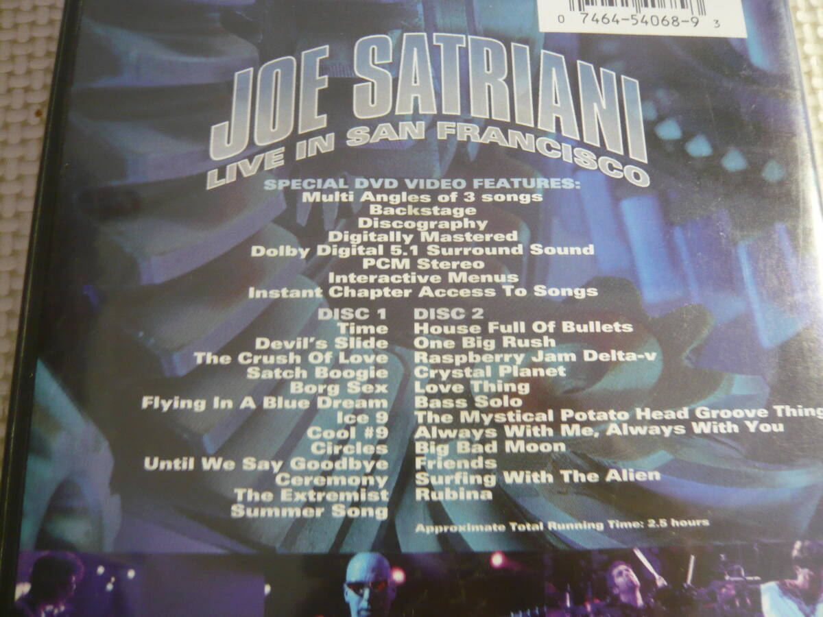 海外版DVD2枚組《Joe Satriani/Live In San Francisco》中古_画像4