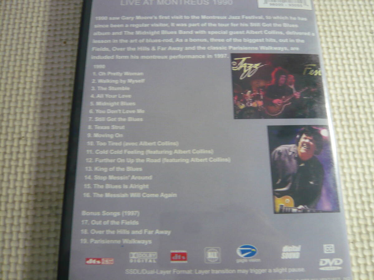 海外版DVD《GARY MOORE & THE MIDNIGHT BLUES BAND LIVE at Montreus 1990》中古の画像3