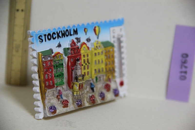 ストックホルム マグネット STOCKHOLM 検索 温度計 磁石 スウェーデン 観光 お土産 グッズ 首都_画像2