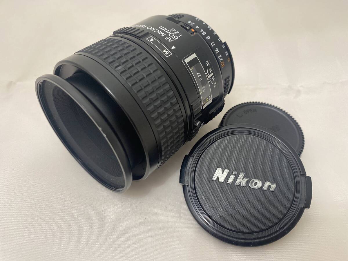 ◆動作品◆ Nikon ニコン Ai AF MICRO NIKKOR 60mm F2.8 1:2.8 AFレンズ　マイクロニッコール　♯2402261_画像1