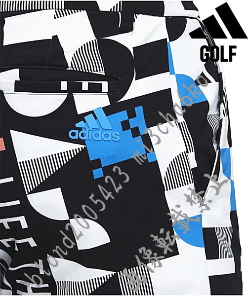 ■新品【adidas GOLF】アディダスゴルフ グラフィックプリント ストレッチハーフパンツ■BK88_画像3