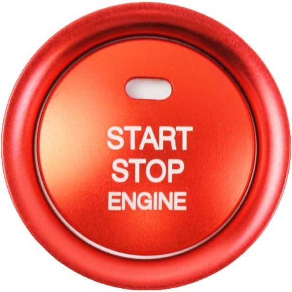 スタート ボタン カバー リング レッド マツダ アテンザ アクセラ CX-４ CX-5 専用 エンジン スイッチ 2個セット_画像4