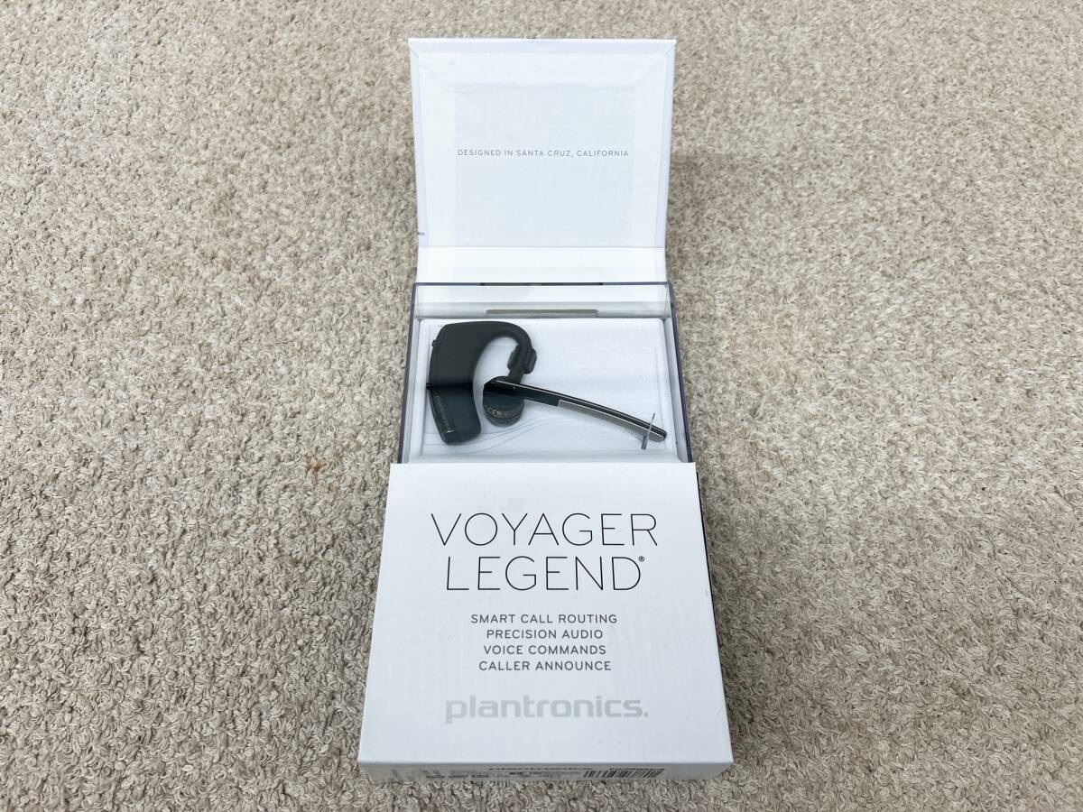 A358【未開封】ワイヤレス ヘッドセット VOYAGER LEGEND Poly Plantronics プラントロニクス Bluetooth ブラック 87300-09の画像2