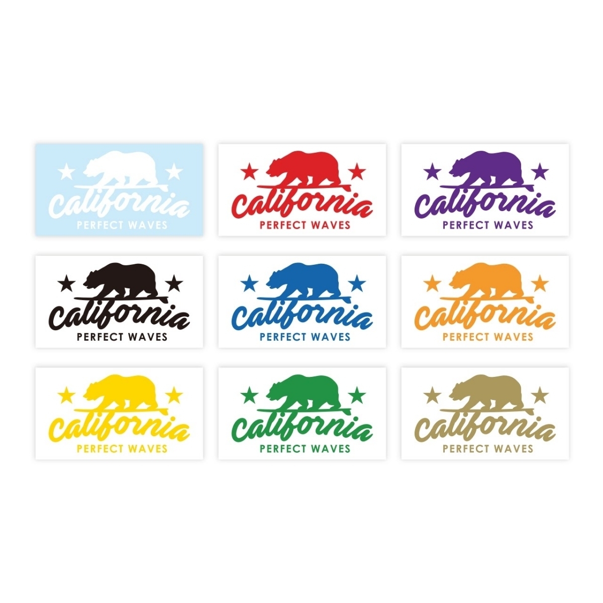 [ surfing sticker ] California Perfect wave 