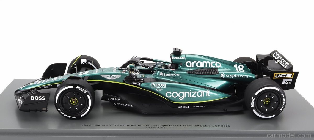 Spark 1/18 2023年バーレンGP アストンマーチン アラムコ コグニザント F1 ASTON MARTIN ARAMCO COGNIZANT FORMULA ONE TEAM AMR23_画像3