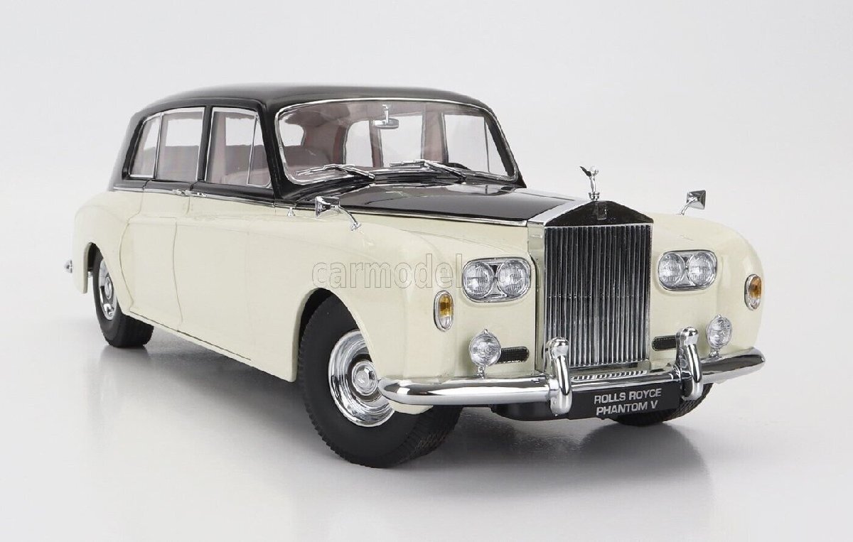 Paragon Models 1/18 1964年モデル ロールスロイス ファントム ROLLS ROYCE - PHANTOM V MPW LHD 1964 - MASONS BLACK IVORY_画像4