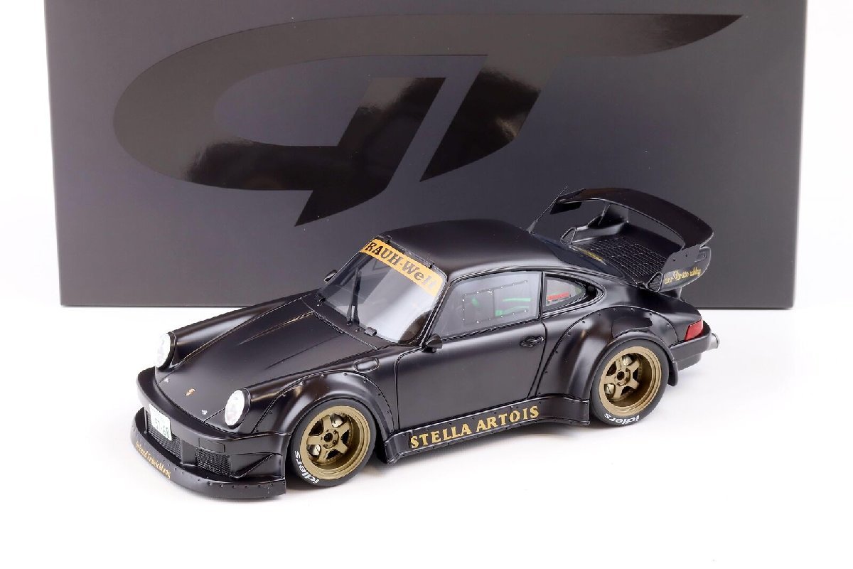 GT Spirit 1/18 2008年モデル ポルシェ PORSCHE - 911 964 RWB (RAUH-Welt BEGRIFF) STELLA COUPE 2008 - MATT BLACK マットブラック_画像1