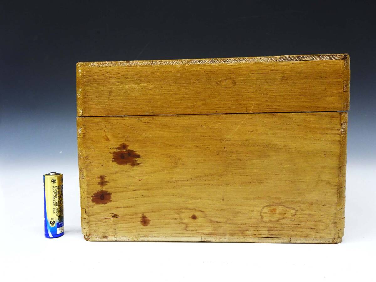 *(TH) Showa Retro из дерева аптечка первой помощи лекарство коробка медицинская помощь коробка перегородка . имеется .. лекарство inserting инструмент inserting кейс для хранения здравоохранение гигиенические товары подлинная вещь 
