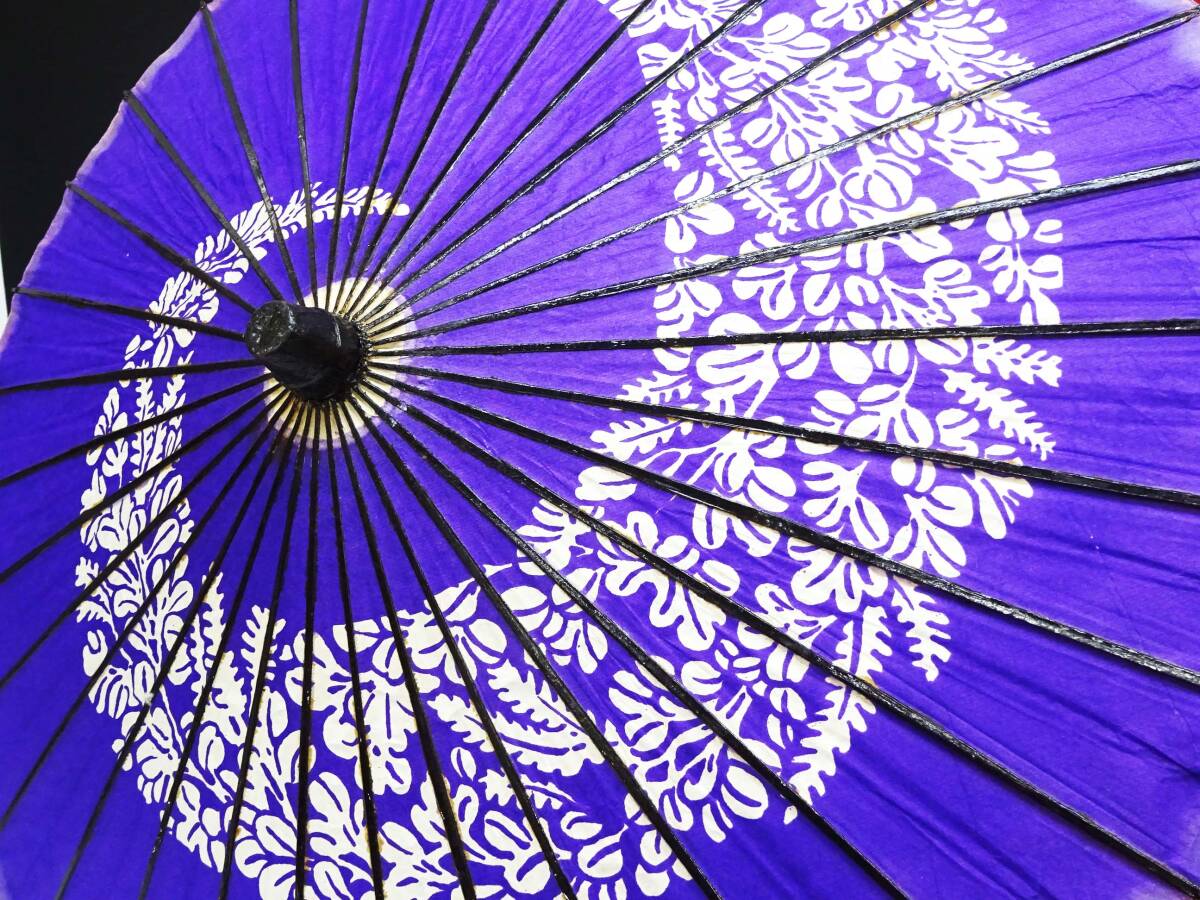 ◆(TH) ◎和傘 まとめて 2個セット 紫色 傘径：75cm 赤色 傘径：110cm 辻倉 日傘 番傘 和風小物 小道具 コスプレ 前撮り 日本舞踊 イベントの画像3