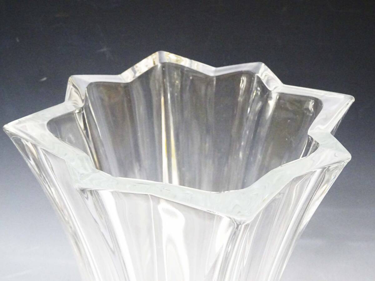 ◆(TH) 東洋佐々木ガラス ガラス製 花瓶 P-26382 日本製 高さ 約26cm 箱付き ソーダガラス 花びん フラワーベース 花器 インテリア雑貨_画像4