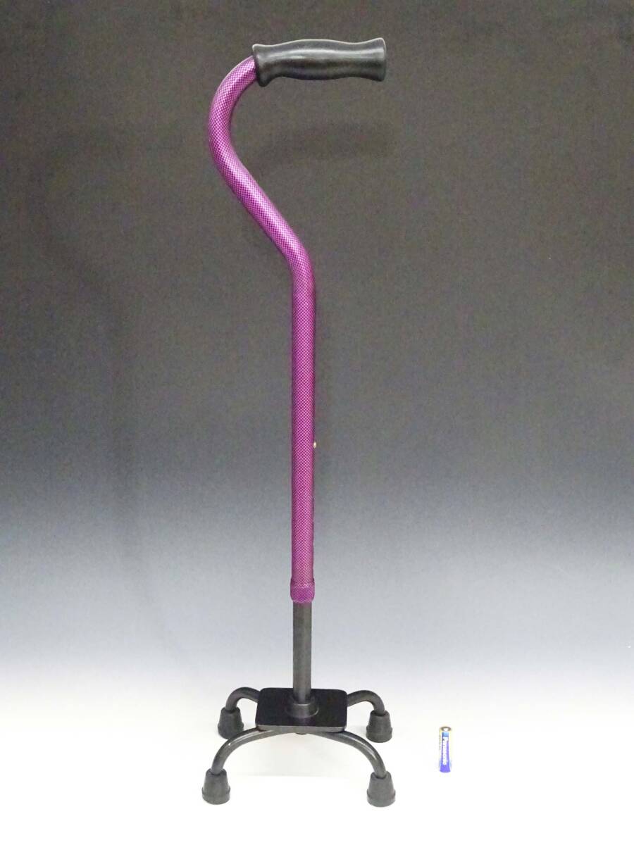 *(NS) * aluminium light weight sense of stability eminent 4 point mine timbering cane 4 point pair cane .. total length approximately 74. flexible function height adjustment nursing articles walking assistance li is bili