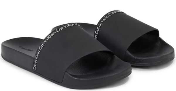 送料無料 Calvin Klein Jeans カルバンクライン 25cm スライド サンダル ブラック ビーチ シャワー スニーカー ビジネス H18