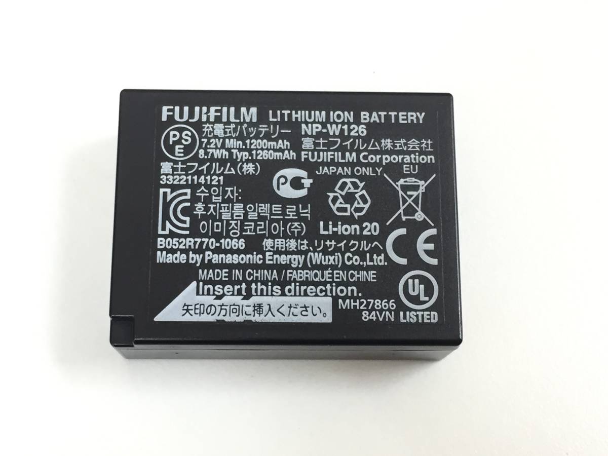 〇【2個セット】FUJIFILM 富士フイルム 純正 充電式バッテリー NP-W126 動作品_画像2