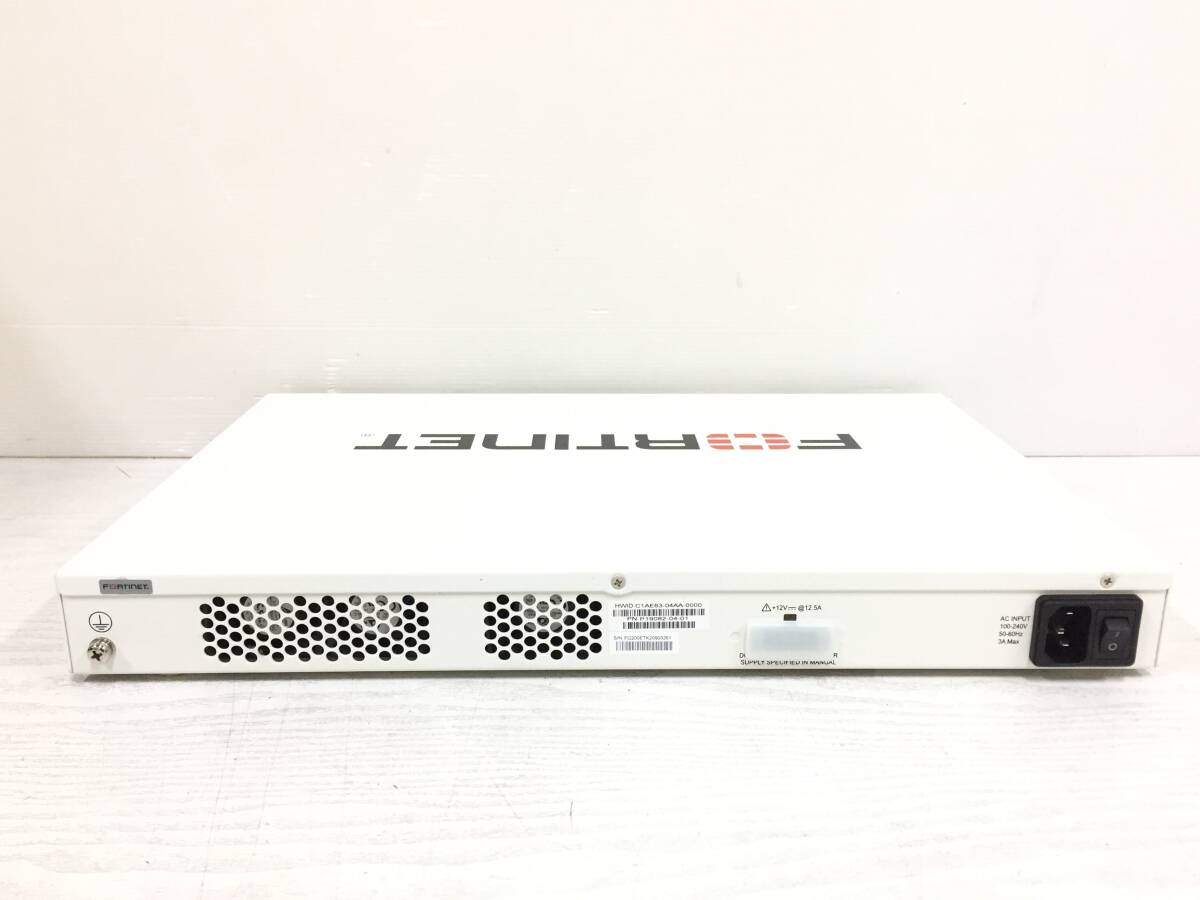 〇【良品】FORTINET Fortigate-200E FG-200E ファイアウォール ケーブル付属 動作品の画像6