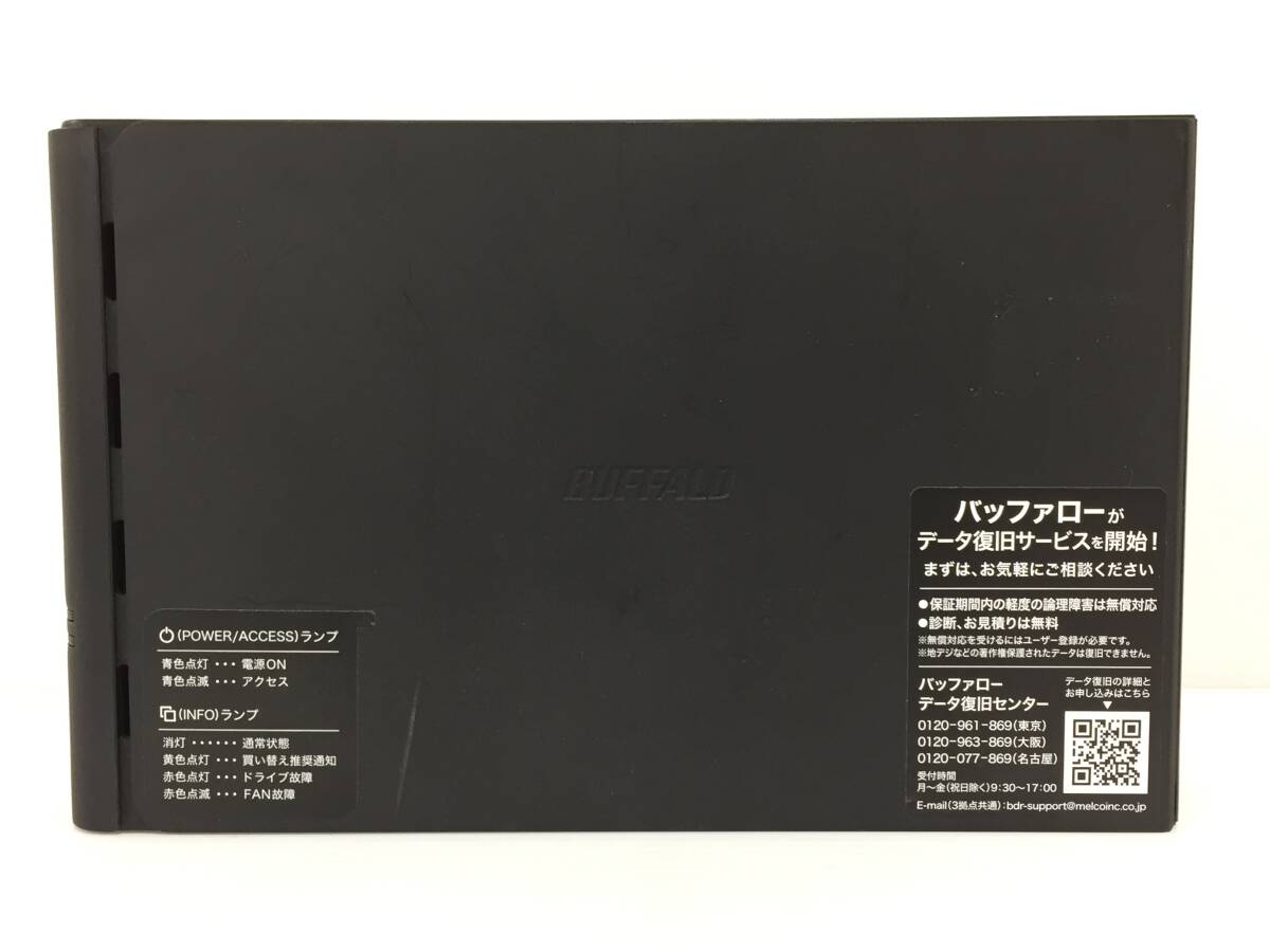 〇BUFFALO バッファロー HD-SH4TU3 4TB 外付けHDD 1ドライブモデル 初期化済 動作品_画像6