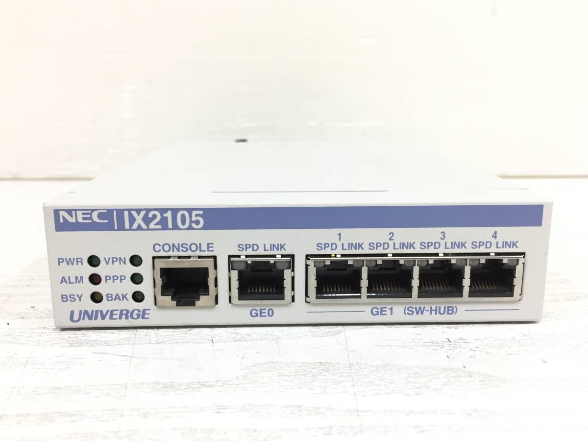 ◇【20台セット】NEC UNIVERGE IX2105 VPN対応 高速アクセスルーター ケーブル付属 動作品_画像2