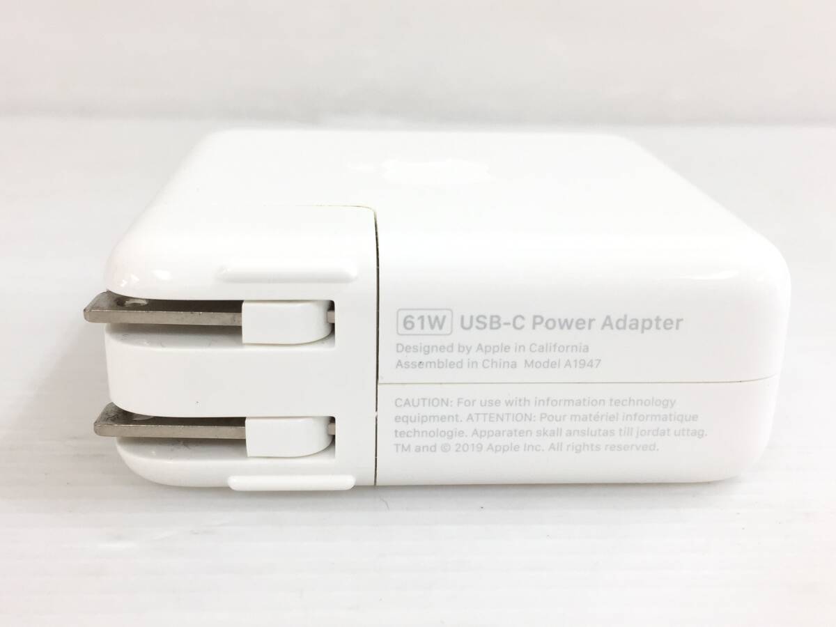 〇Apple 純正 61W USB-C Power Adapter A1947 ACアダプター 動作品の画像3