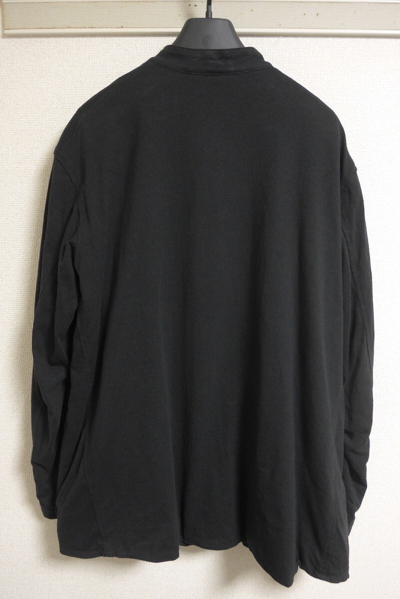 COMOLI コモリ コットンジャージ スタンドカラージャケット size 2 FADE BLACK 24SS_画像6