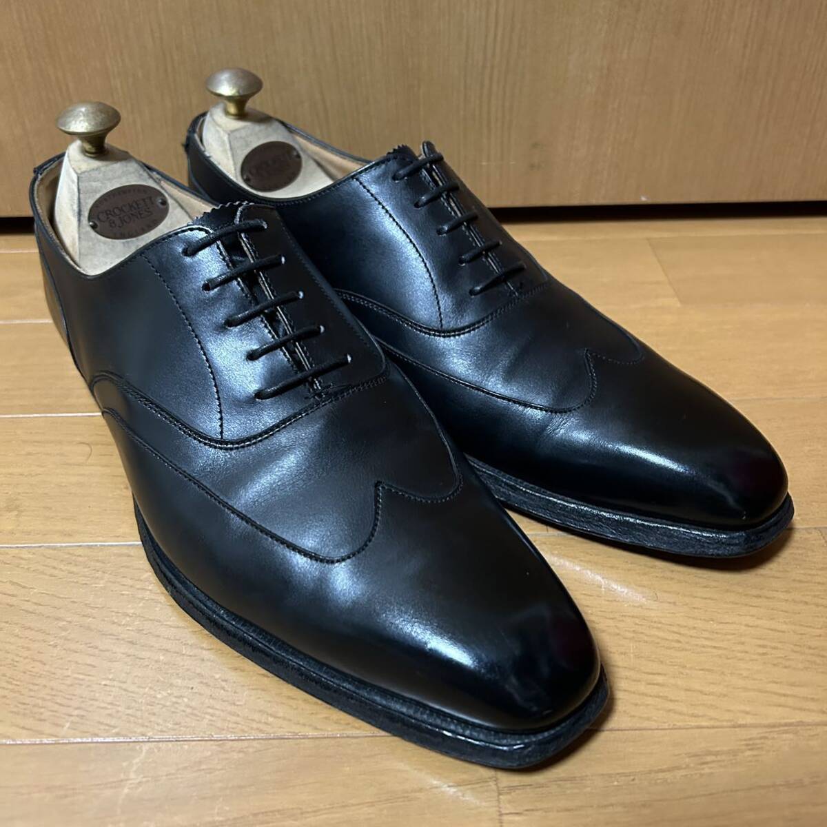 定価11万円 crockett&jones ブラインドブローグ 7E クロケットアンドジョーンズ SHIPS ジョンロブ エドワードグリーン ビジネス 革靴_画像3