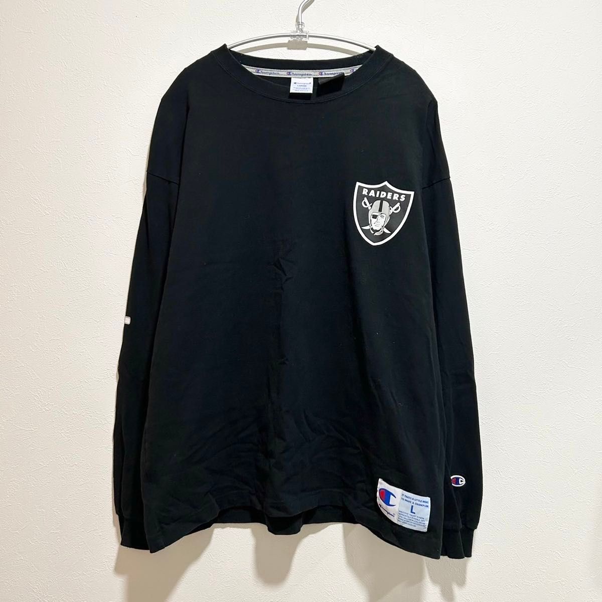 CHAMPION チャンピオン　NFL RAIDERS レイダース　長袖Tシャツ