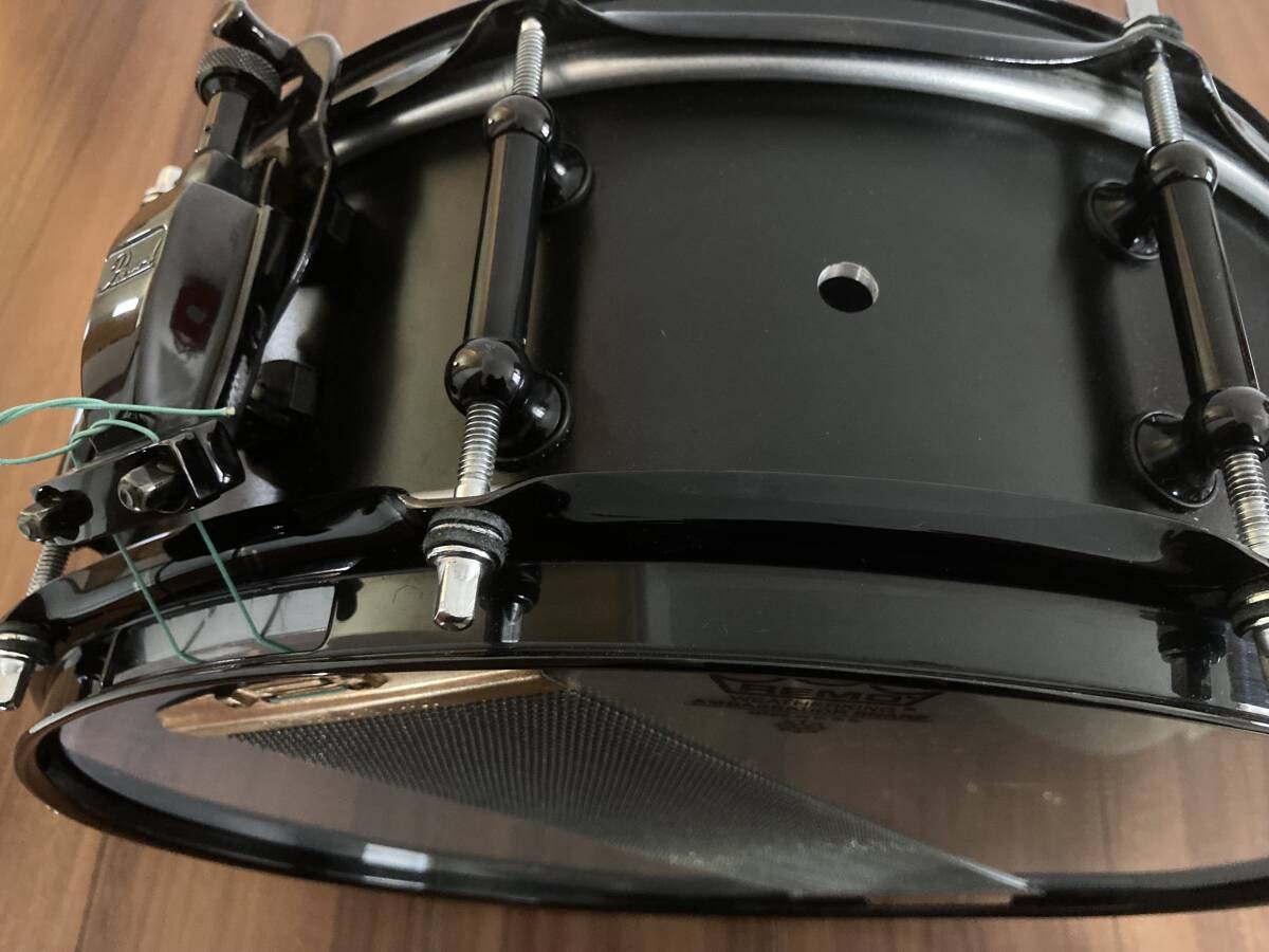 送料無料！パール pearl ultracast 14×5 ウルトラキャスト アルミ スネアドラム カスタム品 ソリッド 1450 リングミュートの画像8