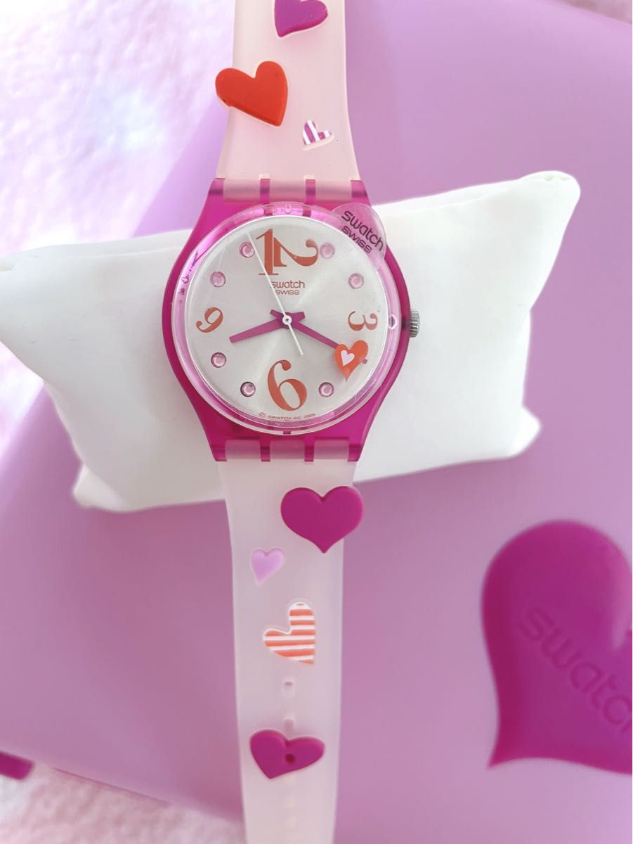【NY購入品】swatch スウォッチ 海外購入 ハート 時計