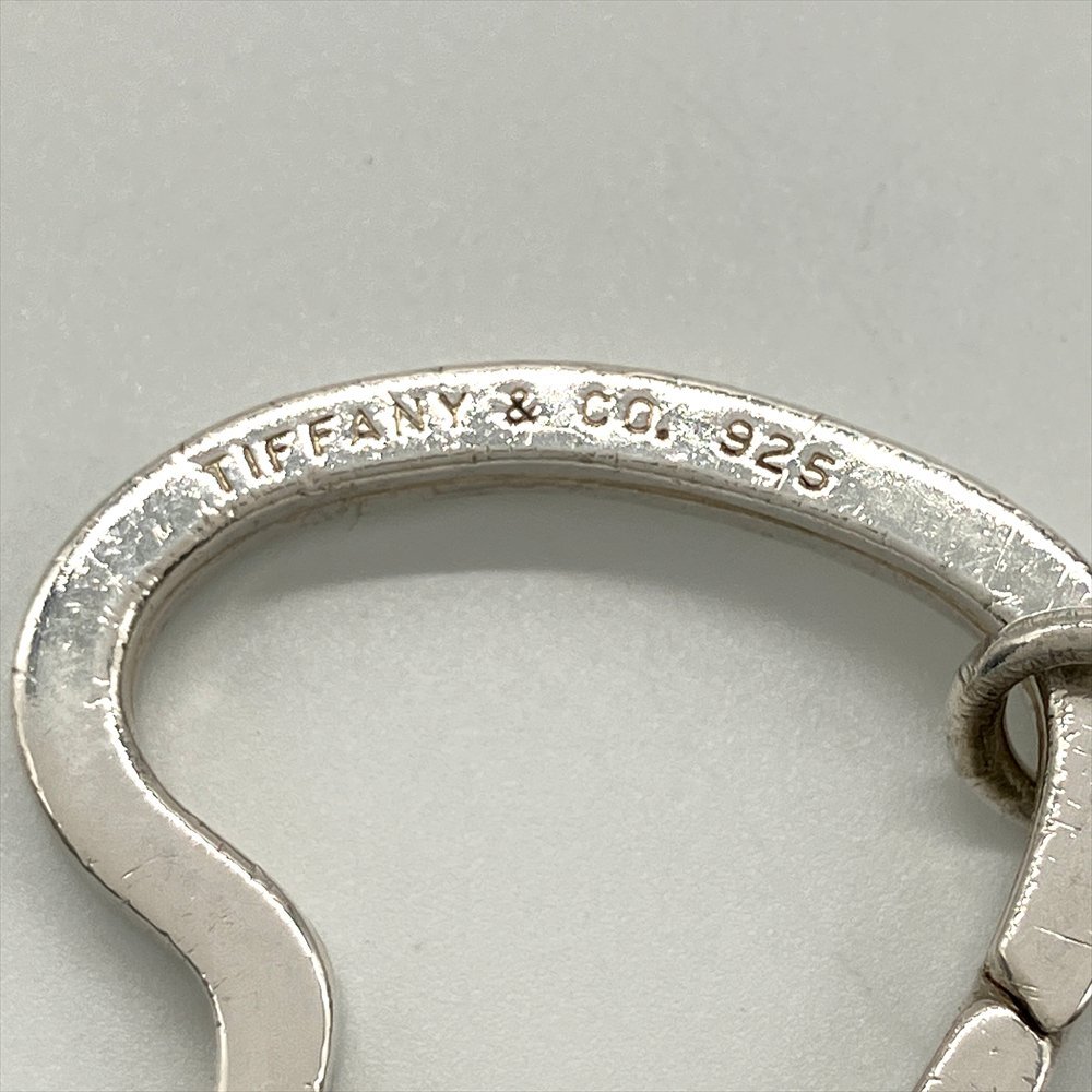 ティファニー Tiffany&Co. ミッドスプリットハート キーホルダー キーリング SV925 シルバー 7.6g_画像4