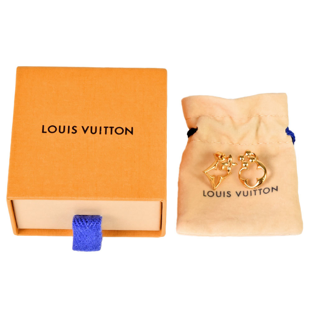 ルイヴィトン LOUIS VUITTON LV フラワーグラム ピアス メタル M00770 LE4262 レディース_画像7