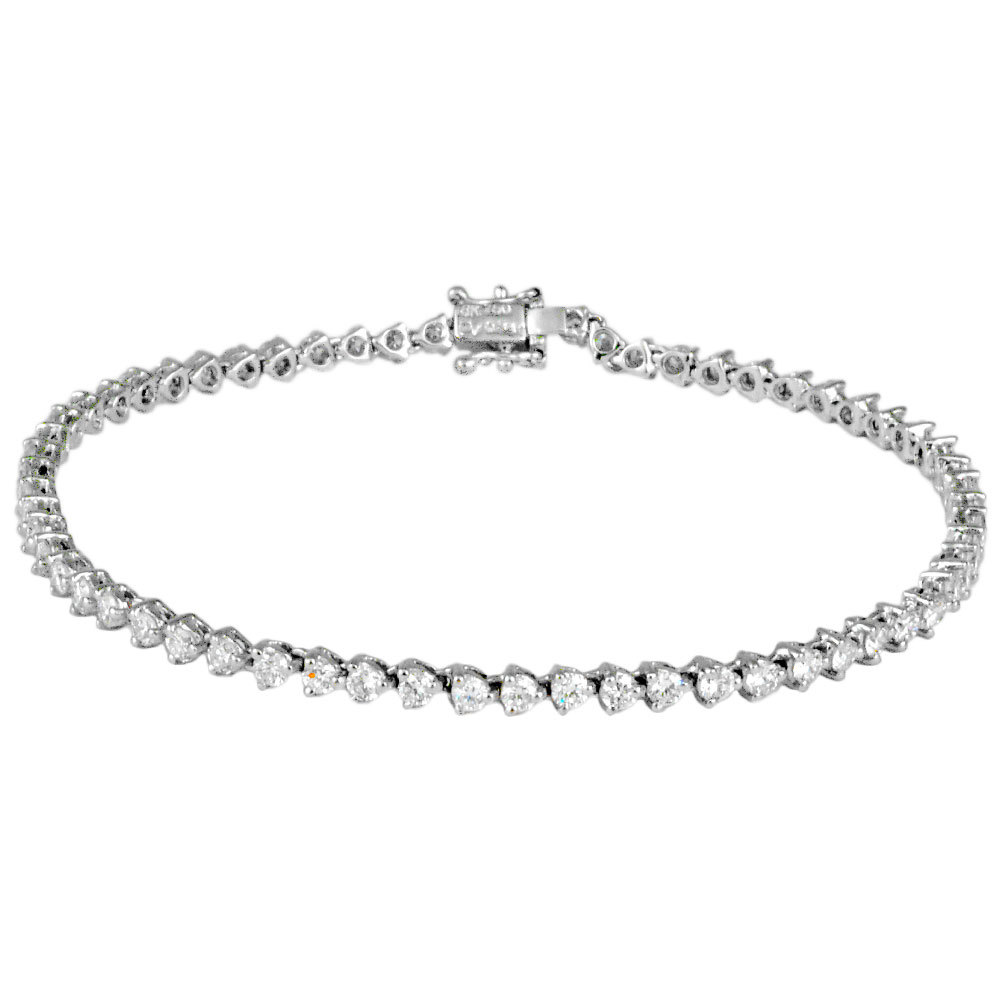人気特価をすべて ポンテヴェキオ Ponte レディース K18WG 3.40ct ダイヤモンド ブレスレット テニス Vecchio ポンテヴェキオ