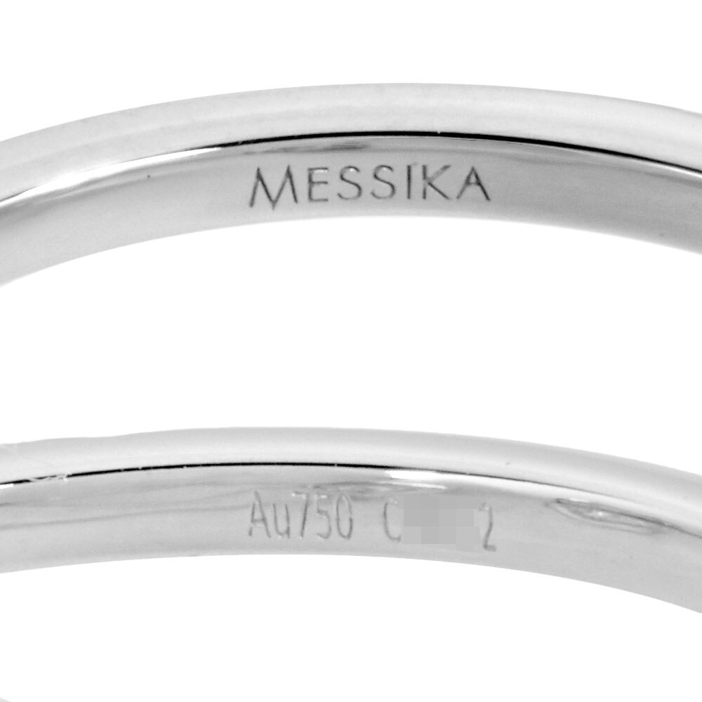メシカ MESSIKA マイ ツイン トワ＆モワ リング 指輪 ダイヤモンド 約10号 K18WG レディース_画像4