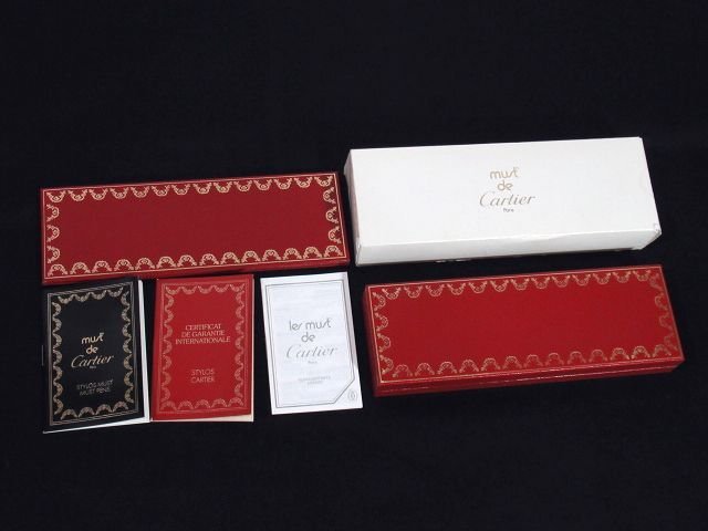 ◆超美品◆Cartier カルティエ*トリニティ*ボールペン*ツイスト式*パラジウムフィニッシュ*シルバー*箱/ケース/Gカード/取説_画像10